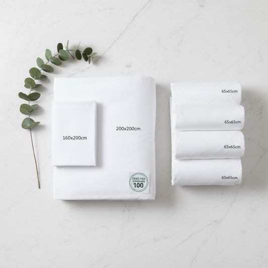Complete Bedding Set €37.95 | Jersey Fitted Sheet + Duvet Cover + Pillowcase | Belgium