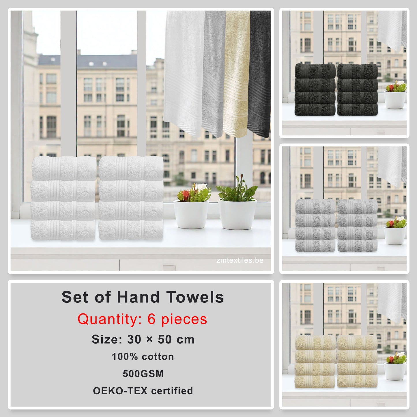 Set of Hand Towel (30 × 50 cm)