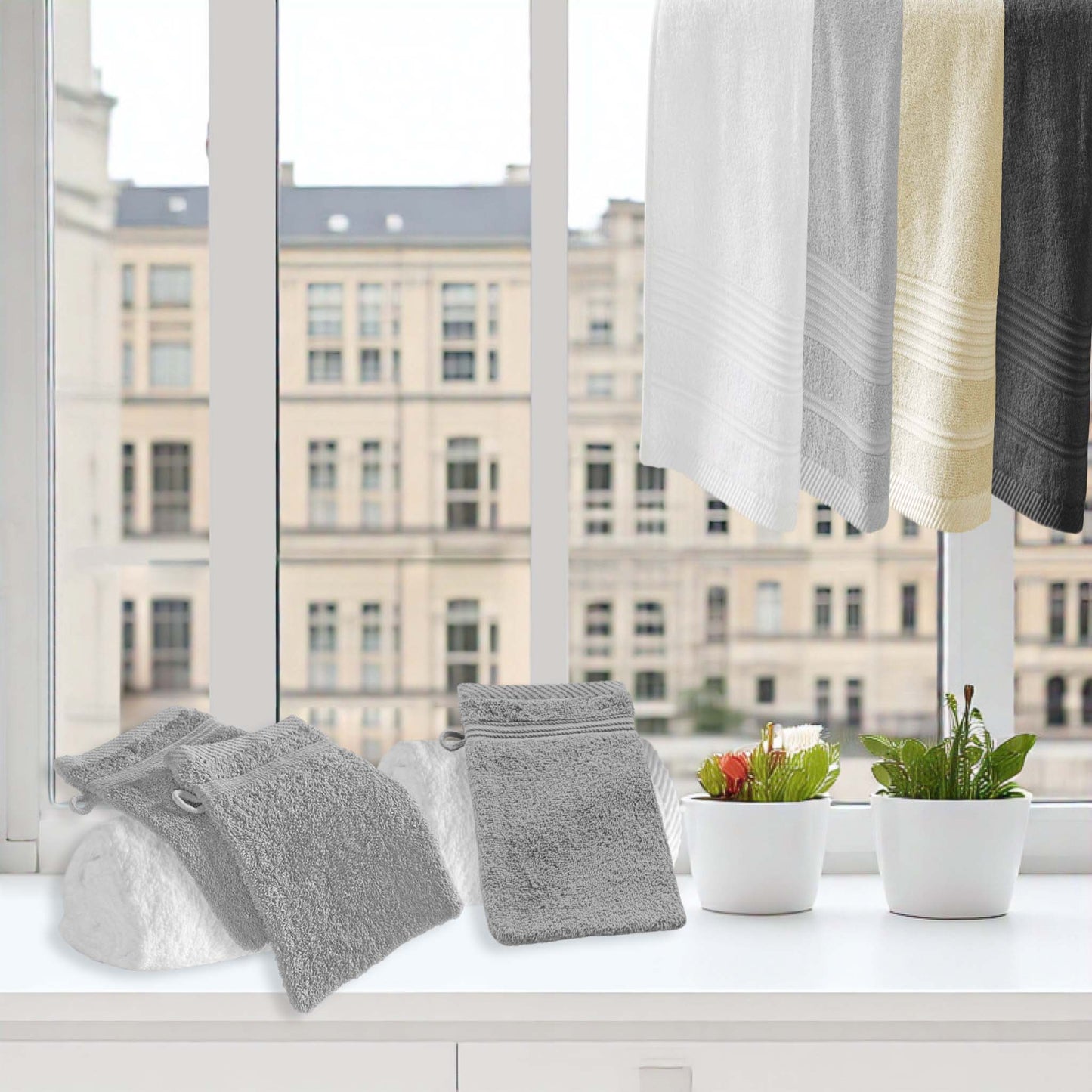 Wash Glove (15 × 21 cm)/Light Grey