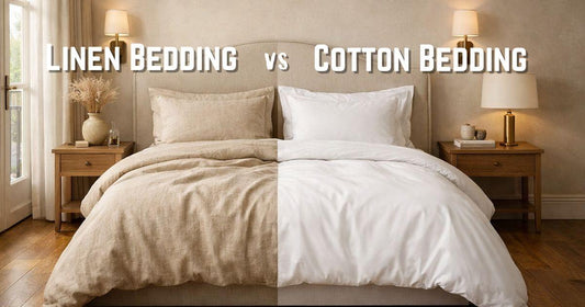 Linen vs cotton bedding comparison Belgium — OEKO-TEX certified premium sheets