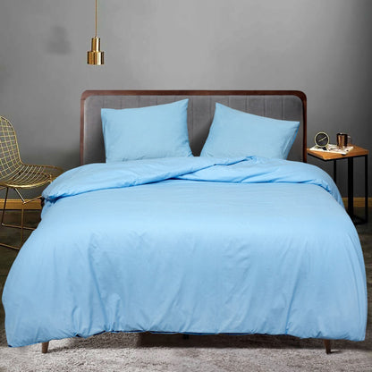 Dyed Duvet Cover Set 100% Cotton – OEKO-TEX® Certified, Hypoallergenic, European Sizes