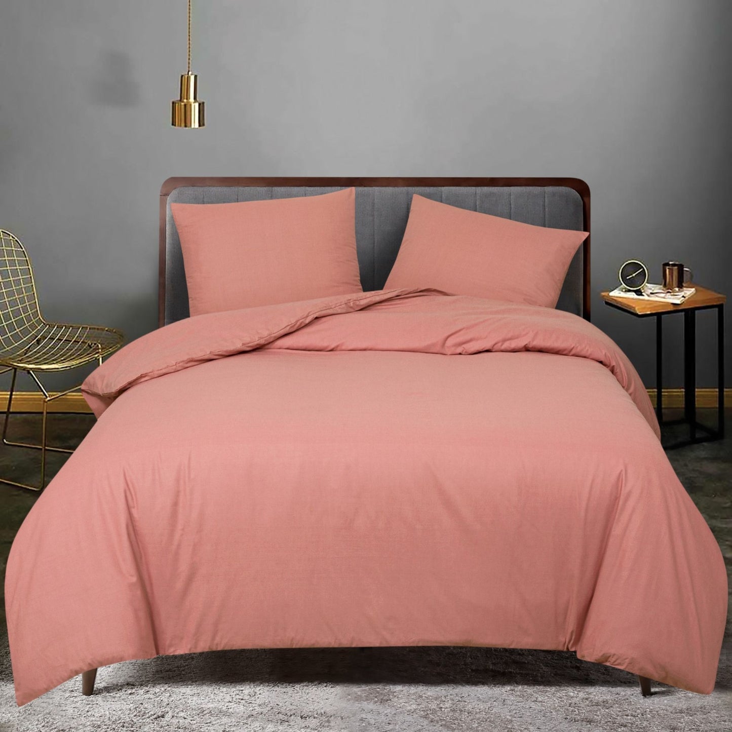 Dyed Duvet Cover Set 100% Cotton – OEKO-TEX® Certified, Hypoallergenic, European Sizes