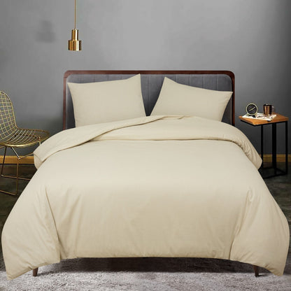 Dyed Duvet Cover Set 100% Cotton – OEKO-TEX® Certified, Hypoallergenic, European Sizes