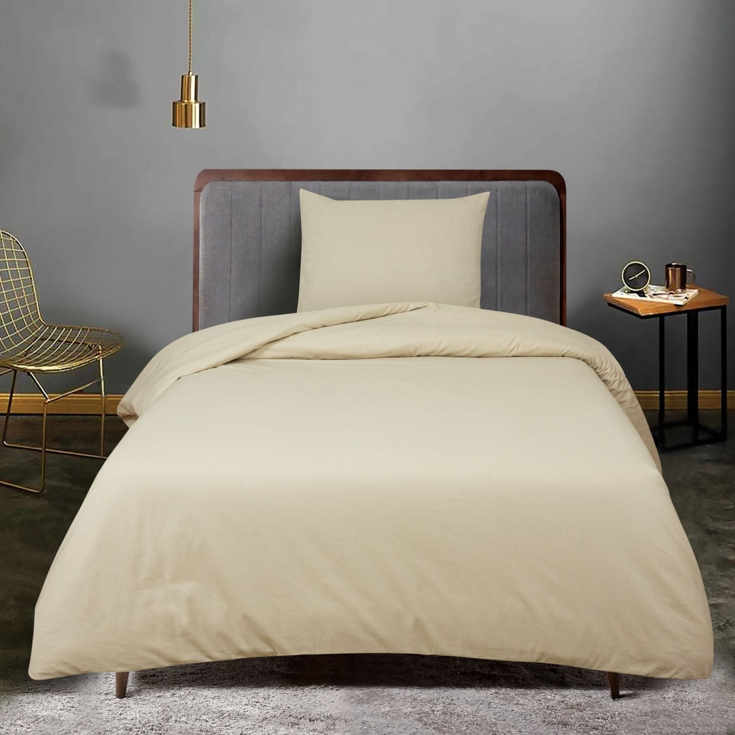 Dyed Duvet Cover Set 100% Cotton – OEKO-TEX® Certified, Hypoallergenic, European Sizes