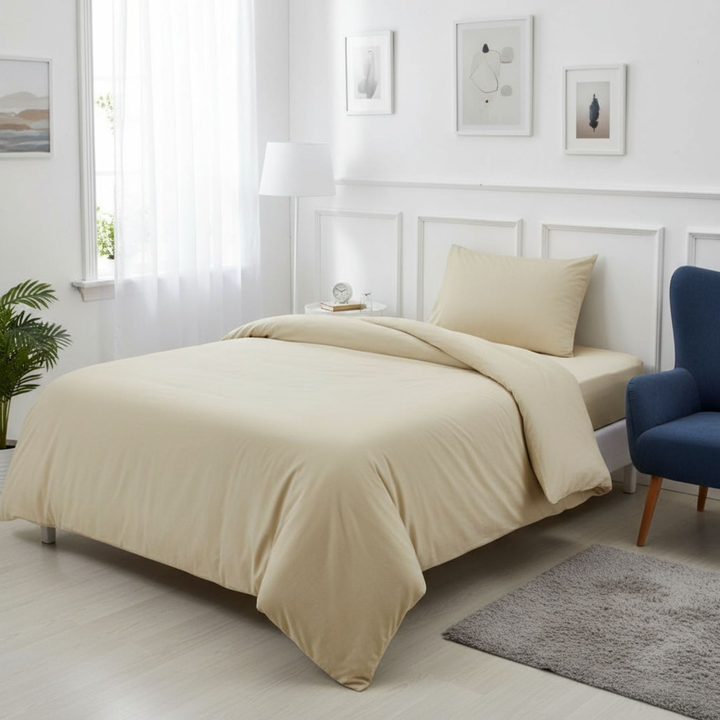 Dyed Duvet Cover Set 100% Cotton – OEKO-TEX® Certified, Hypoallergenic, European Sizes