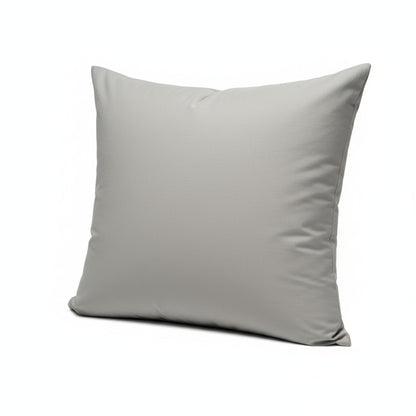 Taupe pillowcase on a white background, featuring ZM Textiles Belgium dyed pillowcase set.