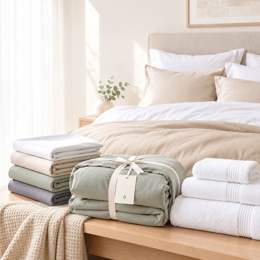 OEKO-TEX certified cotton bedding and bath towels from ZM Textiles Belgium