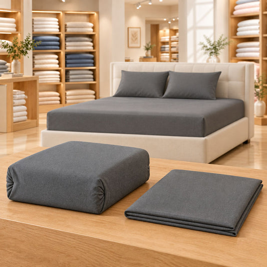 Budget Kot Bundle Belgium | OEKO-TEX® Jersey Cotton Fitted Sheet + Pillow Case Set