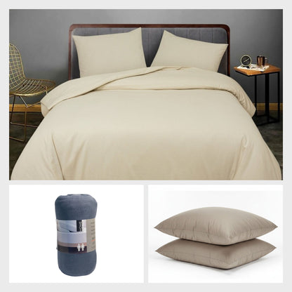 Complete Bedding Set: jersey fitted sheet, cotton duvet cover set and pillowcases – ZM Textiles Belgium