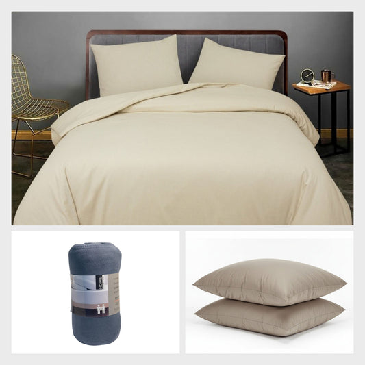 Complete Bedding Set: jersey fitted sheet, cotton duvet cover set and pillowcases – ZM Textiles Belgium