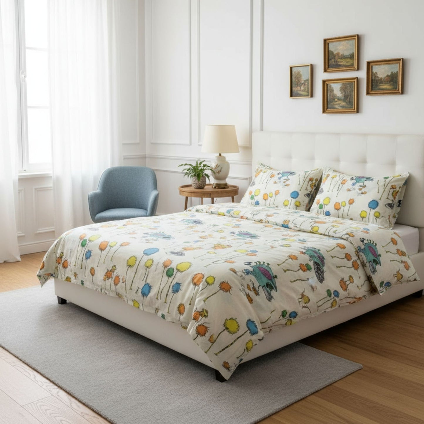 Printed Duvet Cover Set 100% Cotton – OEKO-TEX® Certified, Hypoallergenic, European Sizes