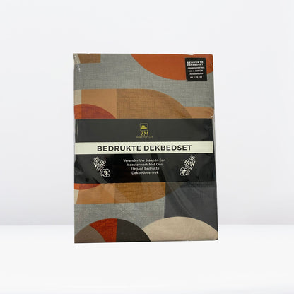 Printed Duvet Cover Set 100% Cotton – OEKO-TEX® Certified, Hypoallergenic, European Sizes