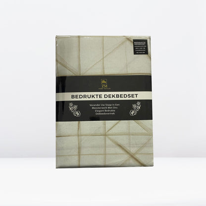 Printed Duvet Cover Set 100% Cotton – OEKO-TEX® Certified, Hypoallergenic, European Sizes