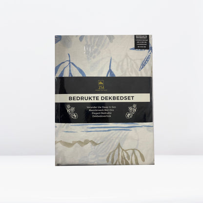 Printed Duvet Cover Set 100% Cotton – OEKO-TEX® Certified, Hypoallergenic, European Sizes