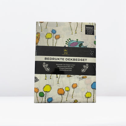 Printed Duvet Cover Set 100% Cotton – OEKO-TEX® Certified, Hypoallergenic, European Sizes