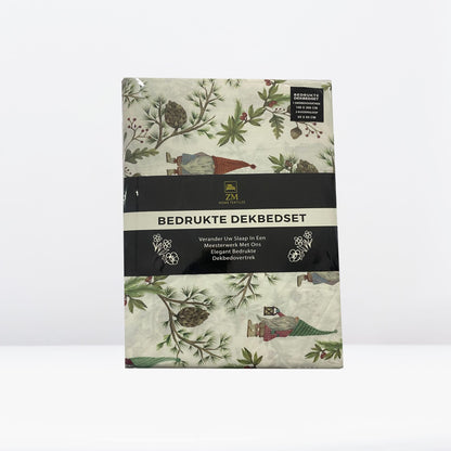 Printed Duvet Cover Set 100% Cotton – OEKO-TEX® Certified, Hypoallergenic, European Sizes