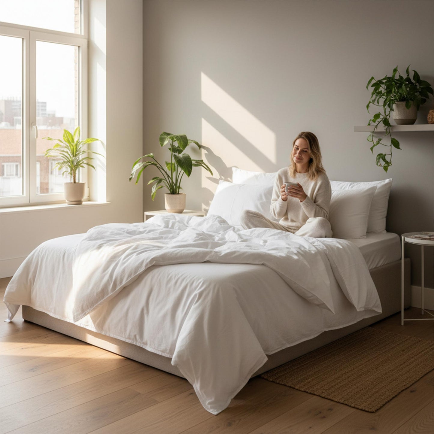 Complete Bedding Set €37.95 | Jersey Fitted Sheet + Duvet Cover + Pillowcase | Free Delivery Belgium