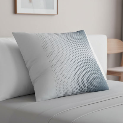 Soft Gray Cotton Pillow Case with Subtle Pattern on Sofa - OEKO-TEX Certified