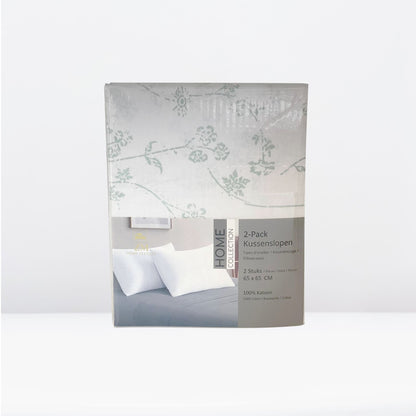 Printed 100% cotton pillow case with floral design – OEKO-TEX certified – ZM Textiles