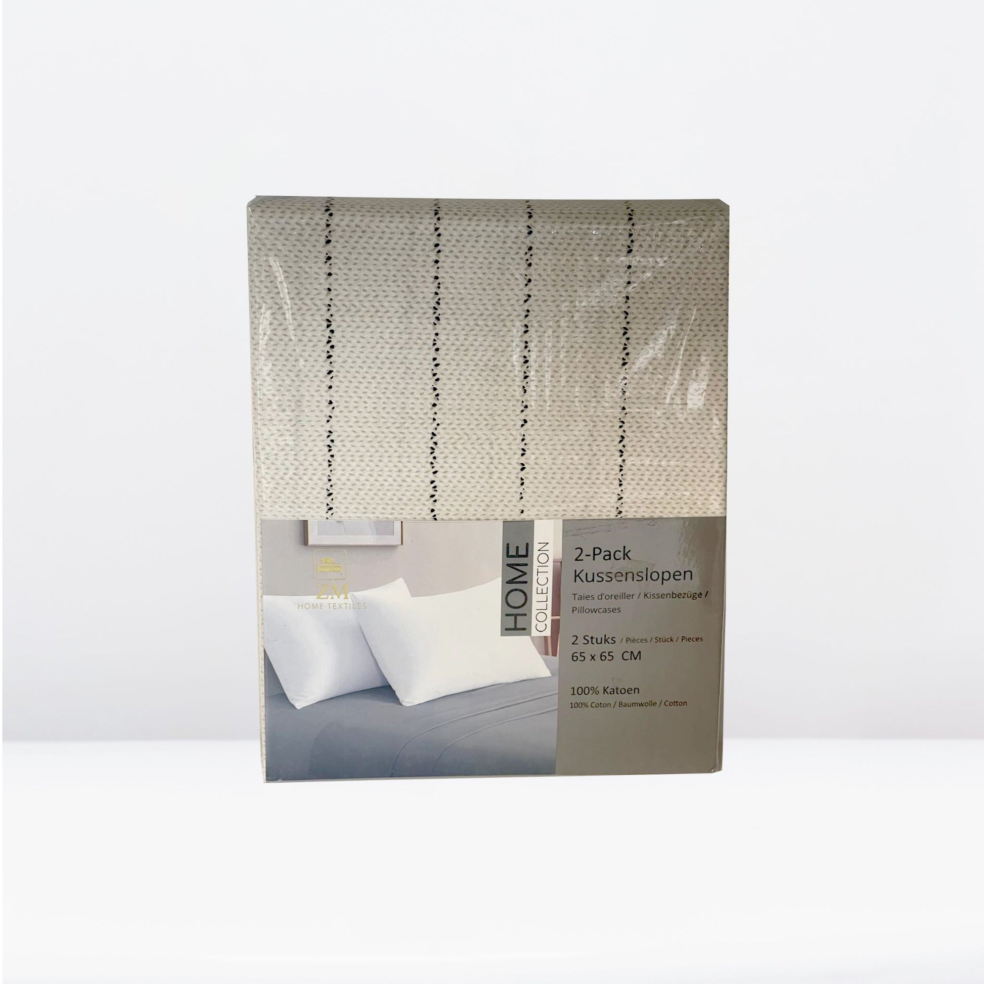 Soft cotton pillow case with stylish dot pattern – OEKO-TEX certified – ZM Textiles