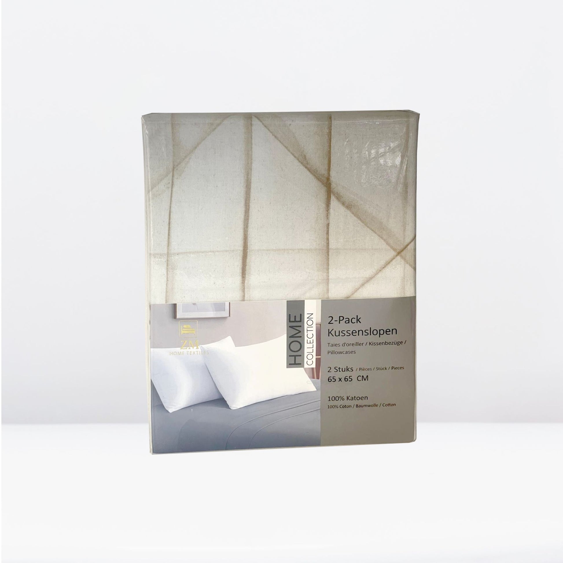 Premium cotton pillow case featuring geometric print – skin-friendly and soft – ZM Textiles