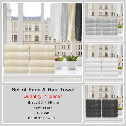 Set of Face & Hair Towel (50 × 90 cm)