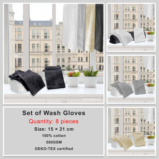 Ensemble de gants de toilette (15 × 21 cm)