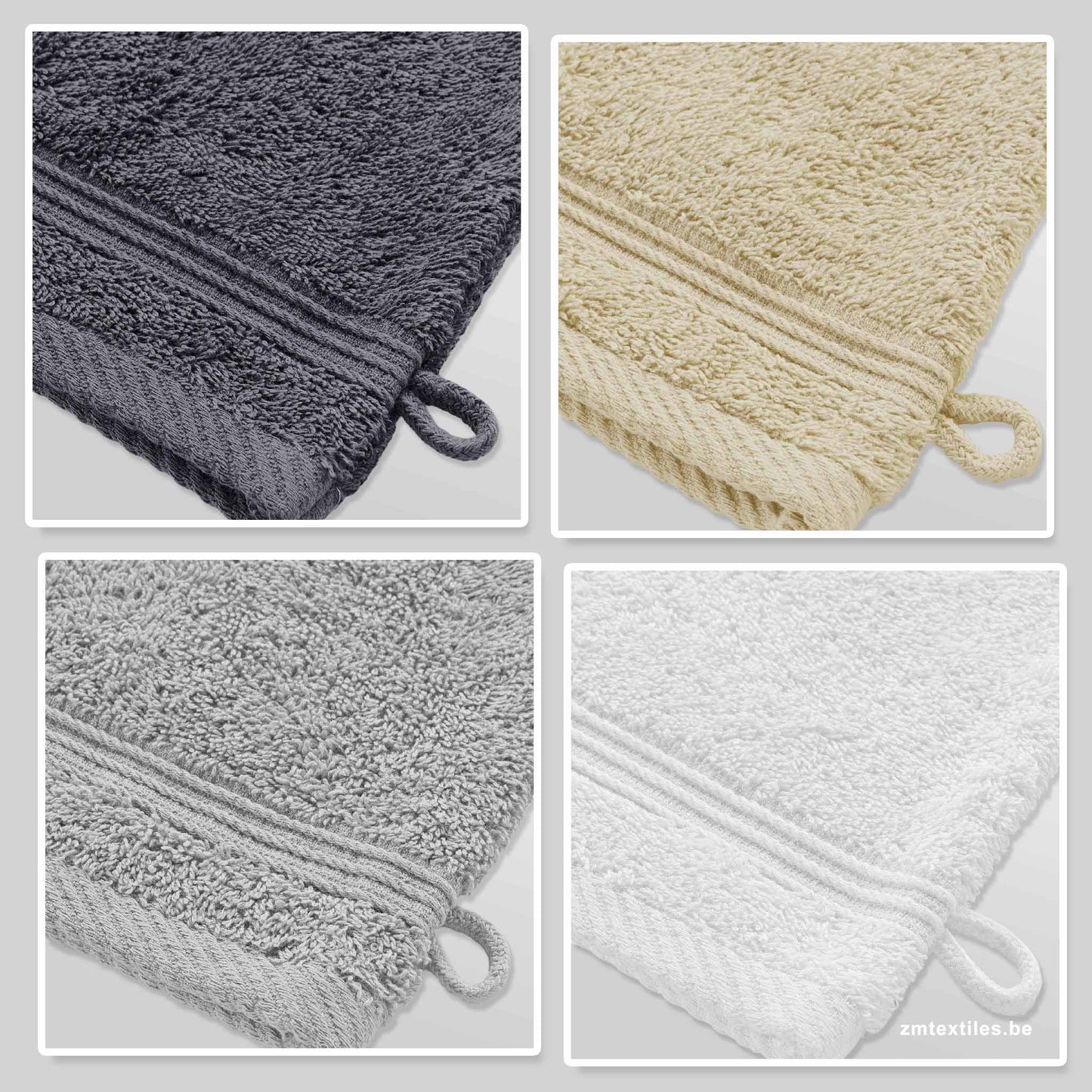 Cotton Wash Gloves Set 15x21 cm – OEKO-TEX® Certified, Soft, Hypoallergenic