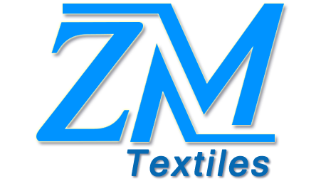 Blue logo with 'ZM Textiles' text